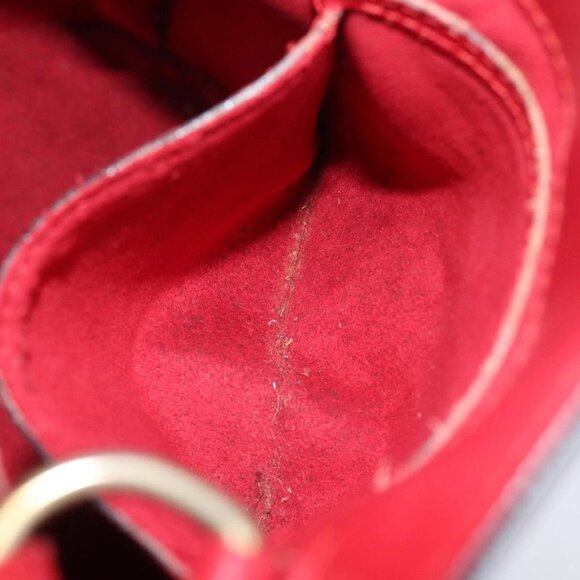 LOUIS VUITTON Epi Cluny Shoulder Bag Red M52257 LV Auth 81583 - Picture 11 of 16